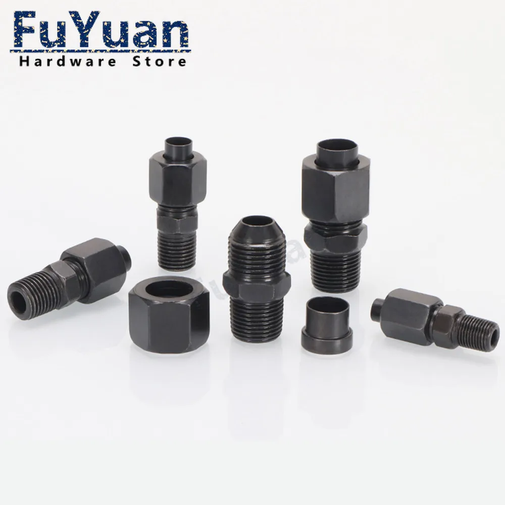 Connecteur hydraulique - Haute Pression - HBB Filetage mâle BSPP = G 1/4  Filetage mâle BSPP = G 3/8