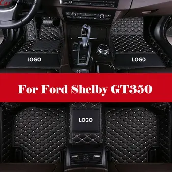 

Leather Floor Mat All Weather Full Set Trimmable Heavy Duty Interior Car Carpet Floor Mat For Ford Shelby GT350