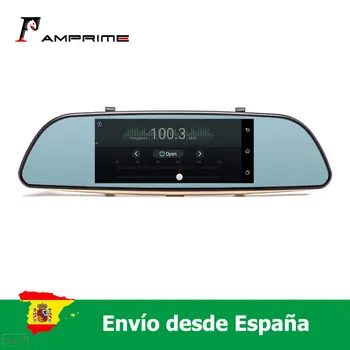 

AMprime 3G Wifi Car DVR 7" Dual Lens Camera FHD 1080P Registrar Android 5.0 Video Recorder Rearview Mirror GPS Navigator