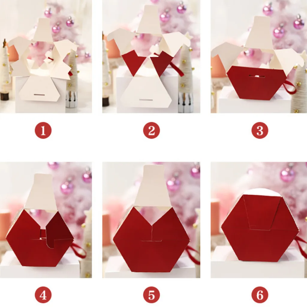 High Quality 18pcs Box Paper Christmas Eve Safe Fruit Box Christmas Apple Gift Box New