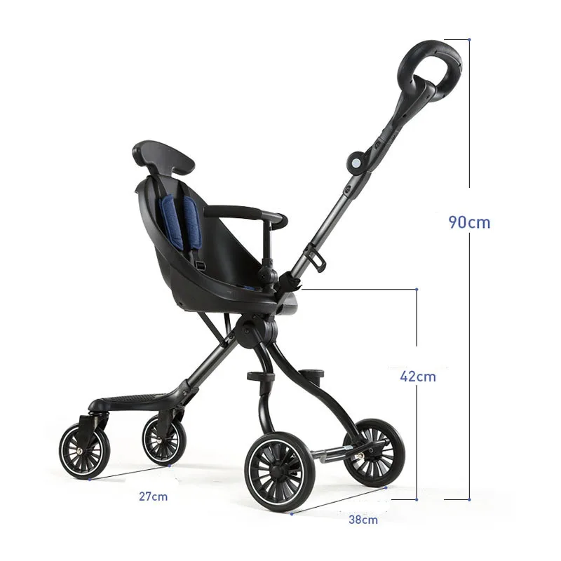 kids vehicle V3 folding portable baby stroller toddler fun slippery chair V1 two way push four wheels stroller