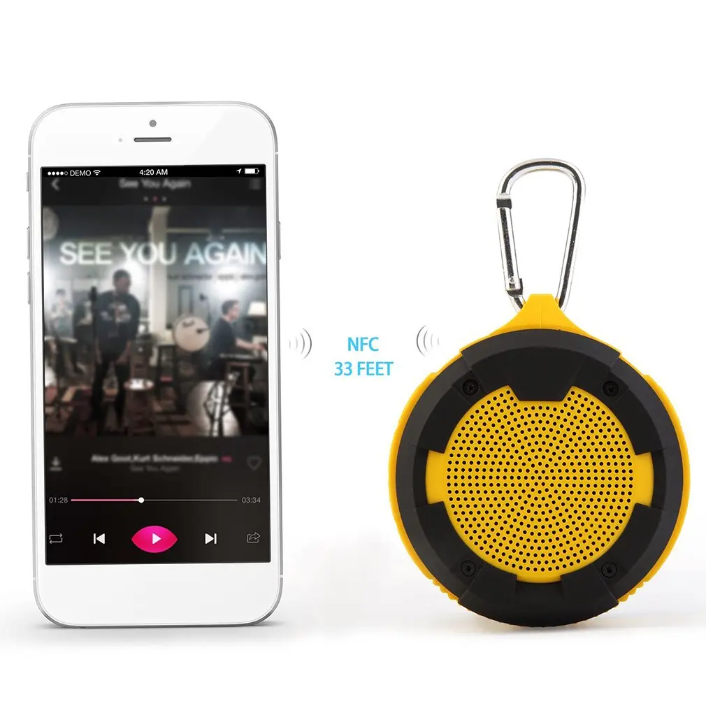 OUTAD портативный Bluetooth динамик Портативный беспроводной громкоговоритель звуковая система 5 Вт стерео музыка объемный водонепроницаемый открытый динамик
