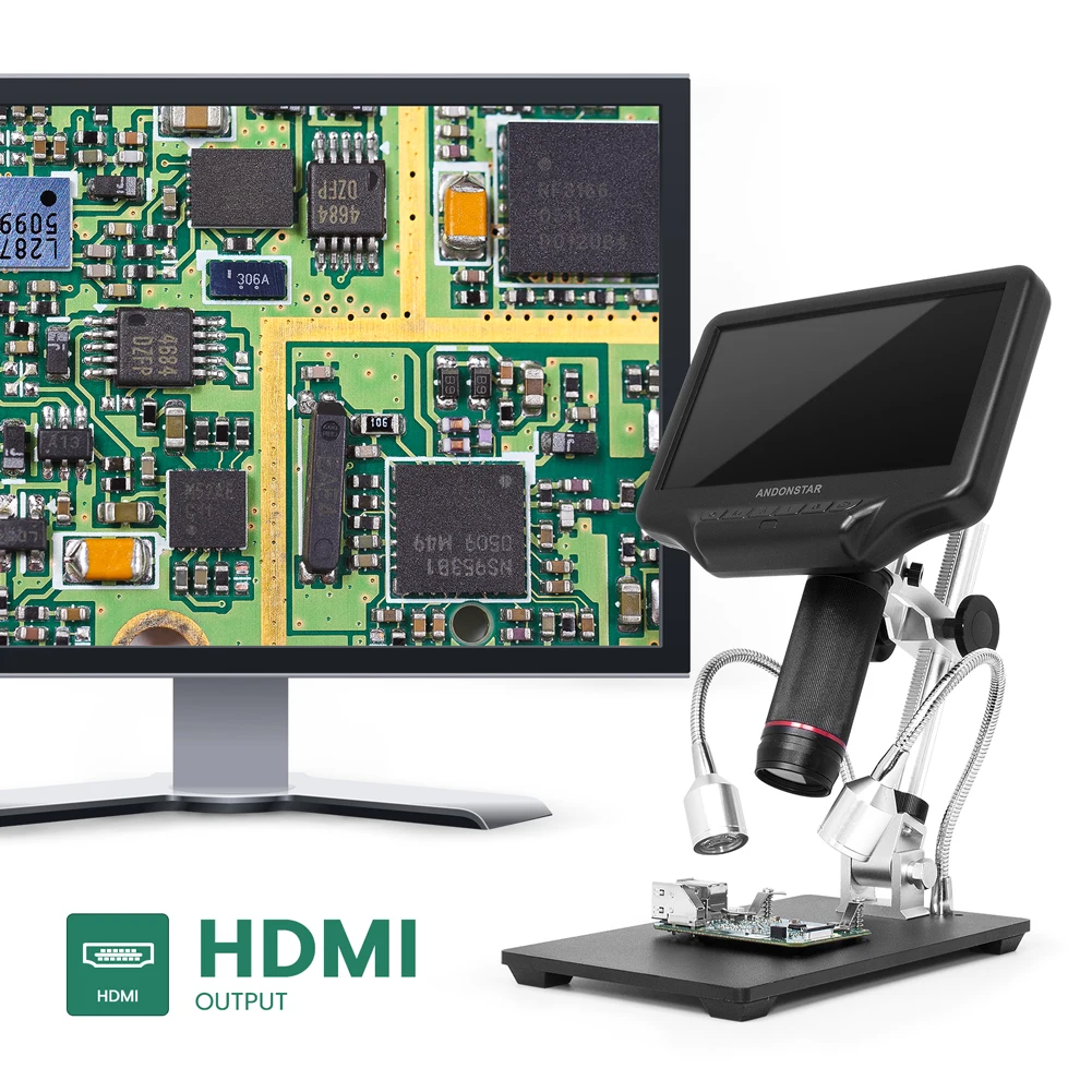 Andonstar Microscopio Digital HDMI AD207S Con Pantalla LCD De 7 Pulgadas Microscopio De Soldadura Microscopio De Moneda Para Monedas De Error Kit Andonstar Microscopio Digital HDMI AD207S Con Pantalla LCD De 7 Pulgadas Microscopio De Soldadura Microscopio De Moneda Para Monedas De Error Kit