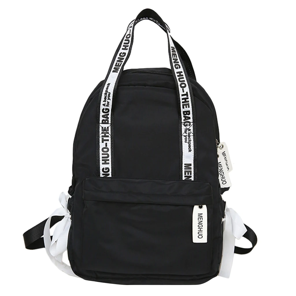 

Letter Print Girls School Bags For Teenagers Women Nylon Travel Backpack Daypack