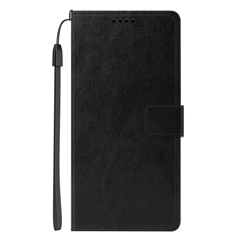Elegant Leather Flip Wallet Case with Magnetic Closure