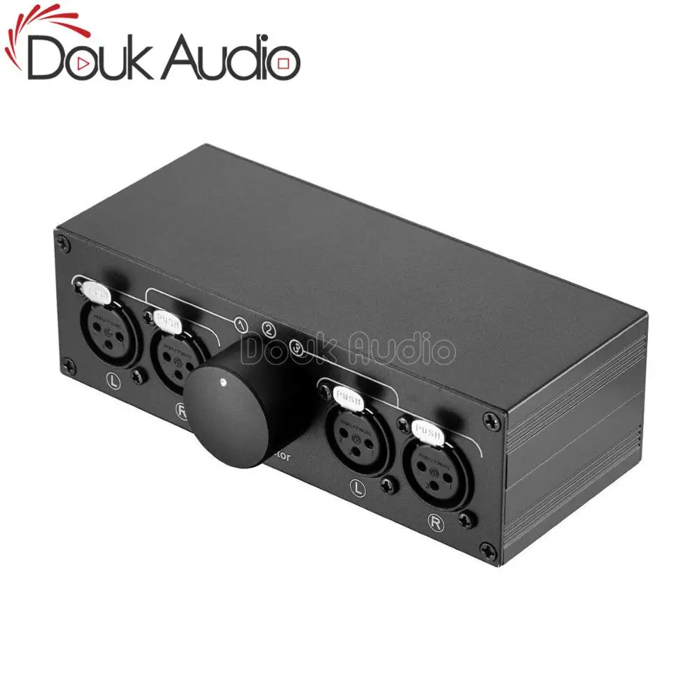 Douk Auido Little Bear MC103 3(1) IN 1(3) OUT XLR баланс стерео аудио переключатель пассивный селектор