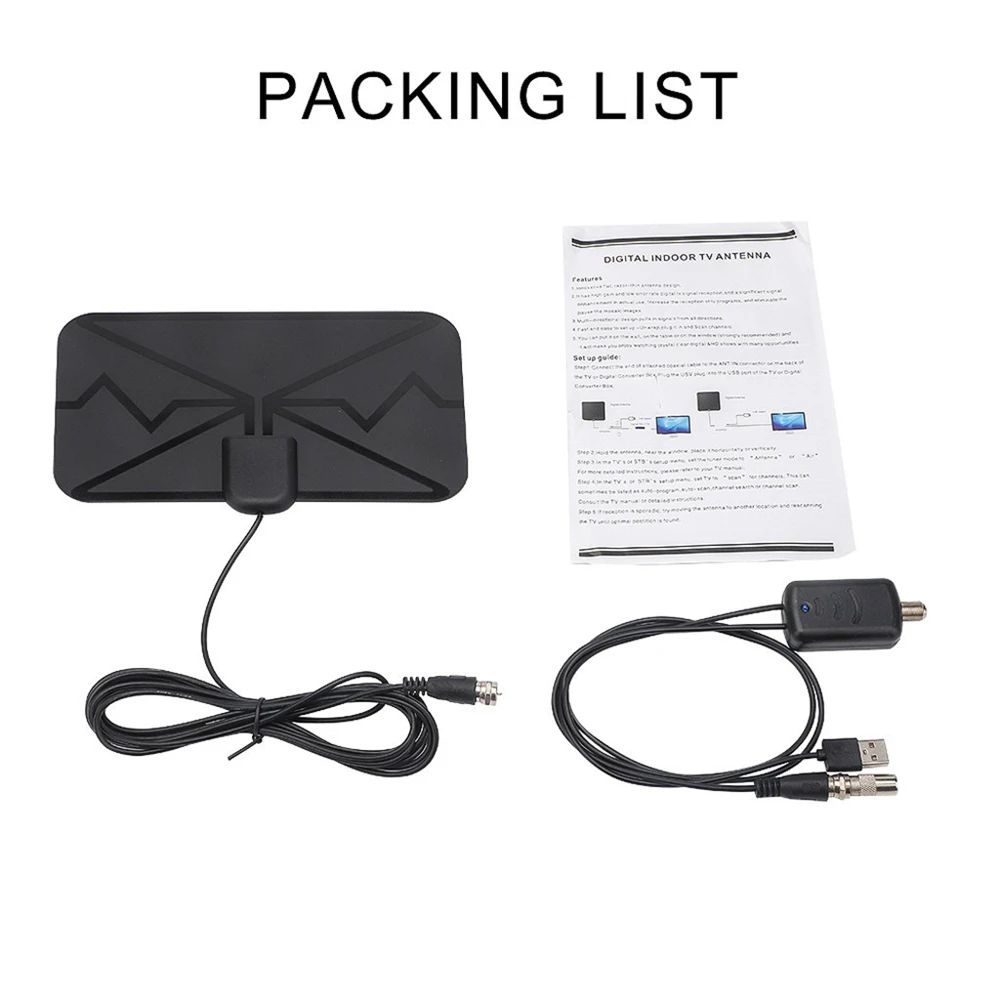 3600 Miles TV Antenna, Upgraded Newest HDTV Indoor Digital Amplified TV Antennas 4