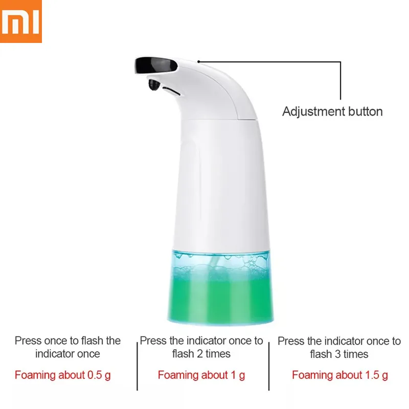 

New Arrival Xiaomi Mijia Automatic Foaming Hand Washer Soap Dispenser 0.25s Infrared Auto Induction Foaming Xiaomi Smart Home