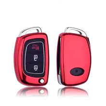 Мягкий чехол для ключей из ТПУ для hyundai I20 I30 Elantra Accent IX25 IX35 IX45 Creta Tucson Santa Fe чехол для брелока