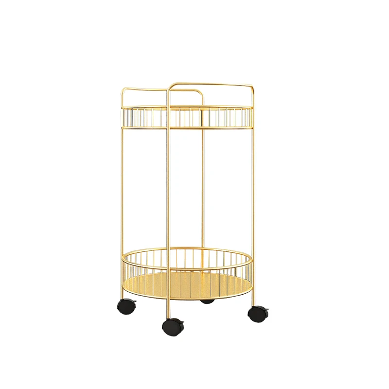 PROD 1005002021650999 Nordic light luxury kitchen shelf with wheel
fashion metal bathroom toiletries small trolley household floor type
storage rack