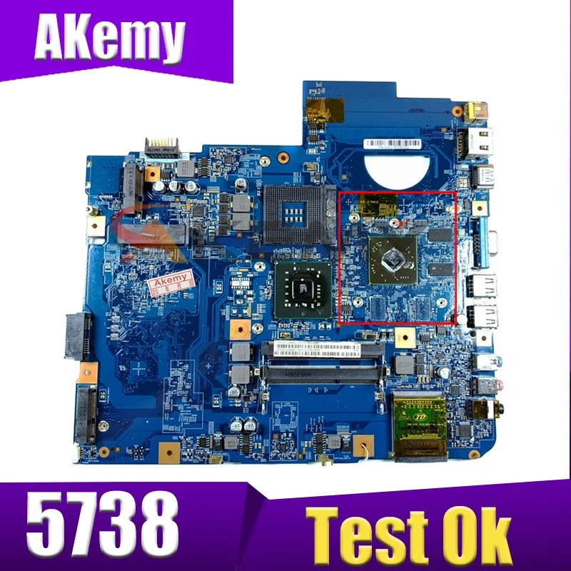 Akemy материнская плата для ноутбука ACER Aspire 5738 5738G DDR3 08245-1 JV50 мВ MB 48.4CC01.011 N10M-GE1-B GM45 |