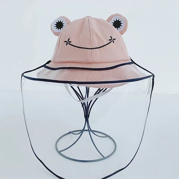 

Removable Anti-spitting Protective Caps for Kids Splash-Proof Face Cover Sun Anti-Saliva Outdoor Protection Hats for Kids