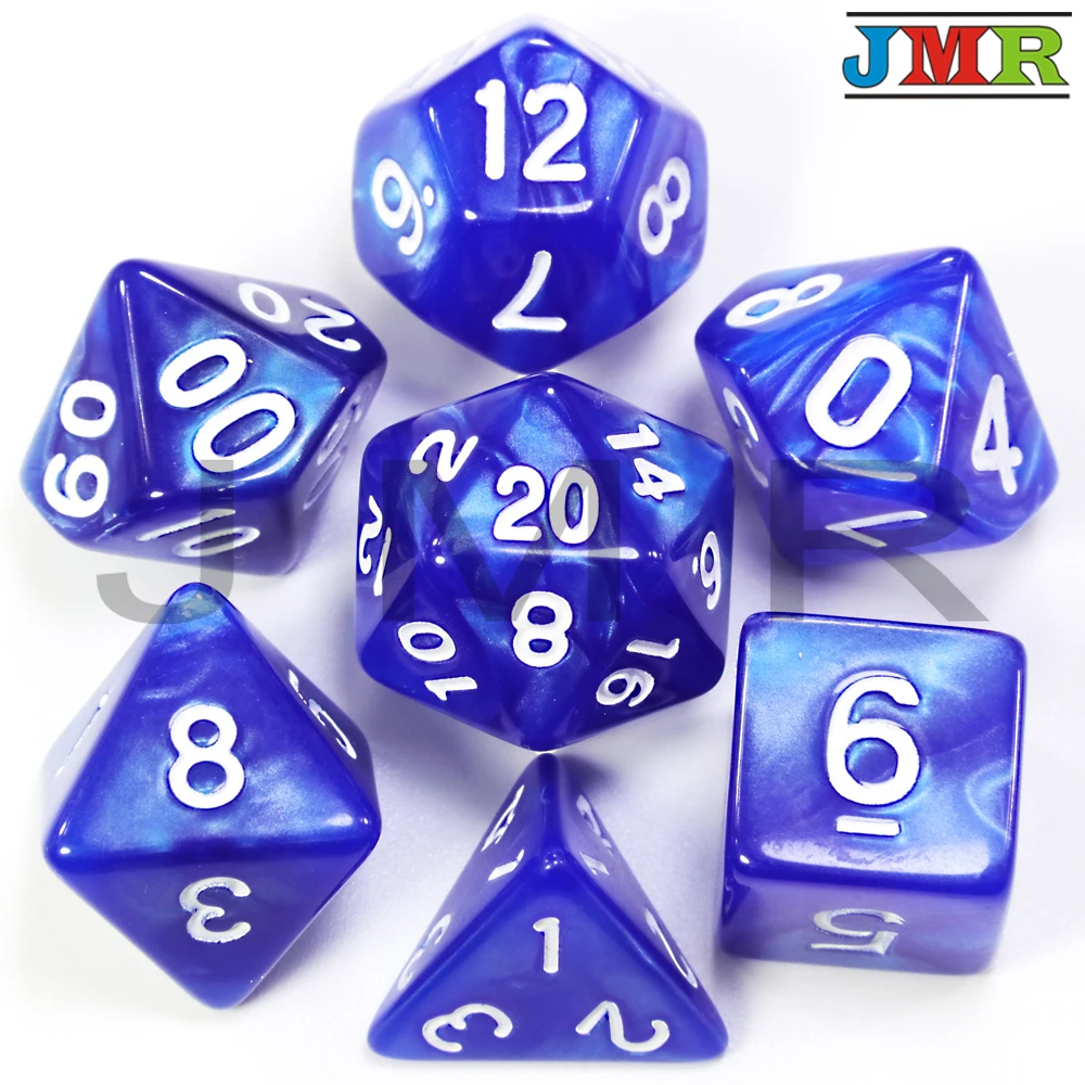 Dados De Rpg 7 шт./компл. многогранные RPG игры мраморный эффект кости D4-D20 мульти стороны кости Поп для подземелья и Драконов
