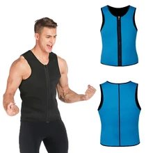 Тренировочный жилет на молнии и талии, Корректирующее белье для похудения, пояс, топ для тренировок, компрессионный, тонкий