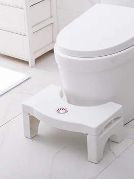 

Adult gravida elderly Bathroom Anti Constipation For Kids Foldable Plastic Footstool Squatting Stool Toilet (no air freshener)