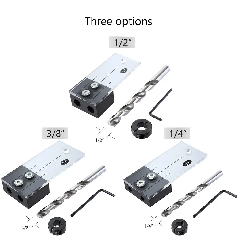 

Vertical Drill Guide Locator Self-Centering Drilling Hole Puncher Doweling Saw Jig Set Woodworking Carpentry Tools Sale