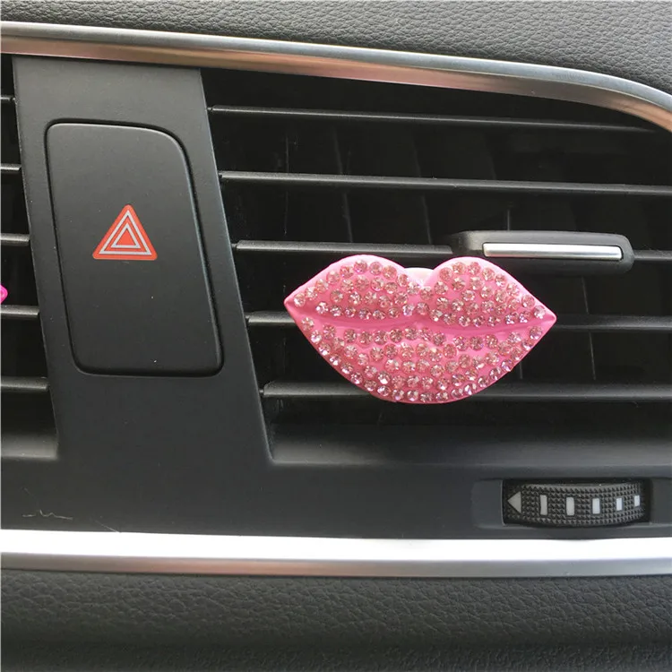 Bling Bling Sexy Lips Loving Heart Outlet Vent Perfume Clip Car Air Freshener car decoration interior car accessories for girls Bling Bling Sexy Lips Loving Heart Outlet Vent Perfume Clip Car Air Freshener car decoration interior car accessories for girls