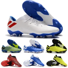 Новое поступление, Мужская футбольная обувь Messi Nemeziz 19,1, FG ace 19+ x 19,1, без шнуровки, футбольные низкие уличные ботинки, бутсы, размер US6.5-11