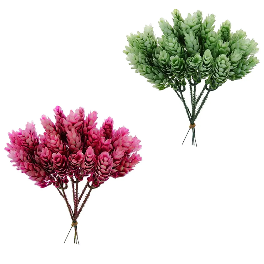 30 головок DIY цветок Свадебные украшения завод лист искусственные, пластиковые зеленые листья цветы
