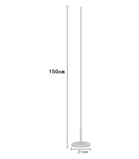 Современный минималистичный светодиодный Напольная Лампа в скандинавском стиле, стоячие лампы для гостиной, черные алюминиевые светильники, светильник-подставка для салона - Цвет абажура: white floor 20w