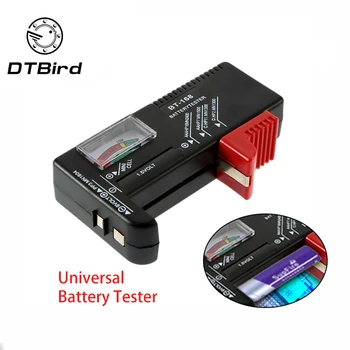 

AA/AAA/C/D/9V/1.5V Cell Pointer Display Universal Button Cell Battery Colour Coded Meter Indicate Volt Tester Checker BT-168