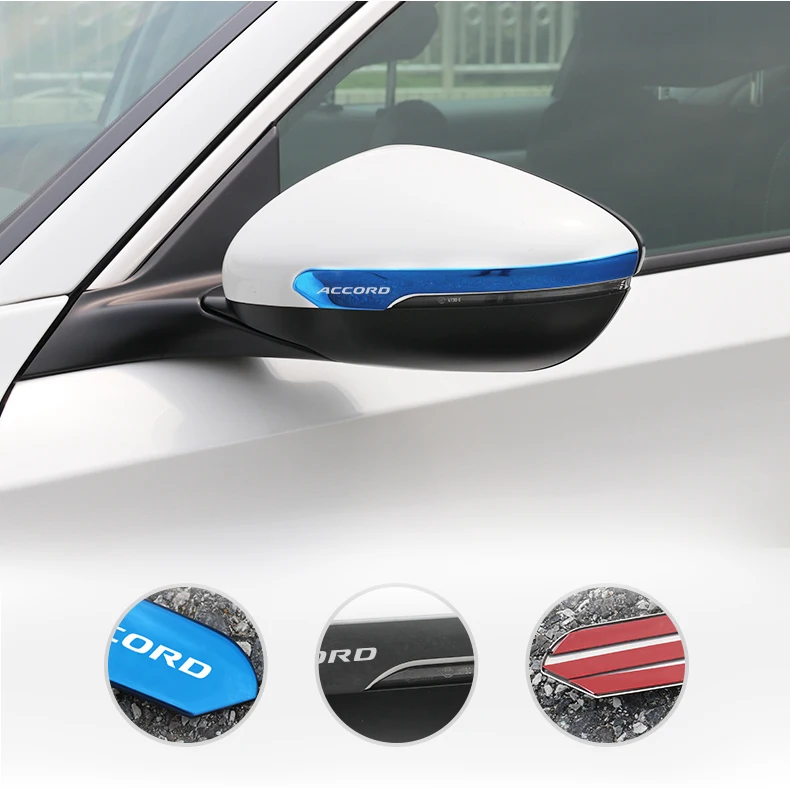 Автомобильные зеркала заднего вида из нержавеющей стали, Накладка для Honda Accord 10th, внешние аксессуары
