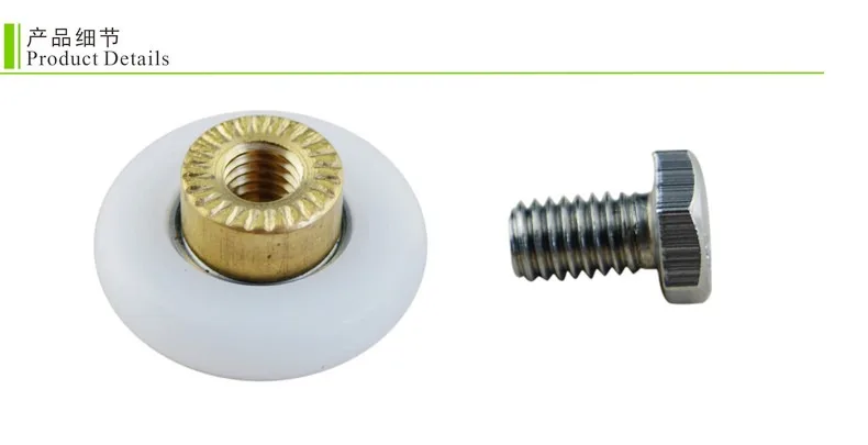 Set 8 Ruote Scanalate In Ottone 19mm - Per Porte Doccia, Scorrevole Fluido E Resistente Alla Ruggine