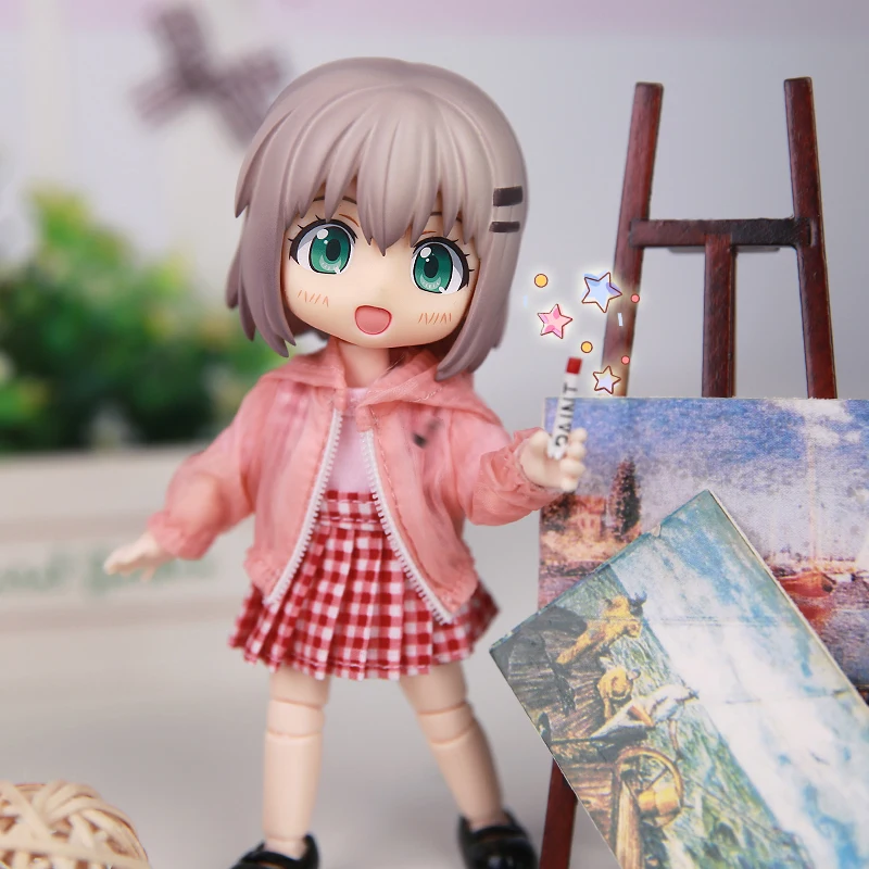 M0087 детская игрушка ручной работы 1/12 ob11 кукла blyth BJD/Аксессуары для кукол SD GSC цветная Солнцезащитная одежда с капюшоном 1 шт