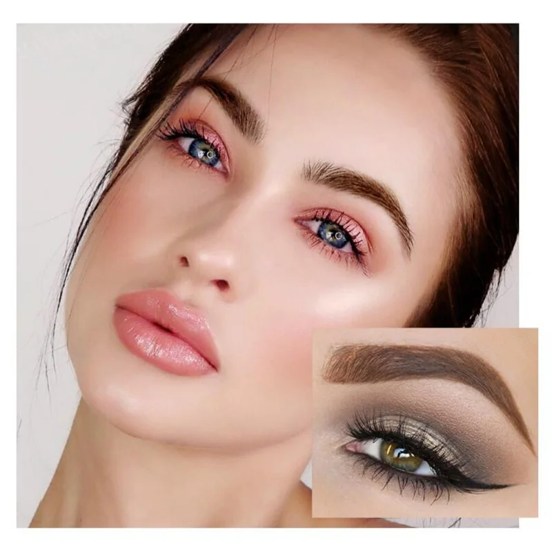 Hot Sell Eyebrow Cream Eyebrow Pen Two-In-One Long-Lasting Waterproof Eyebrow Makeup Product