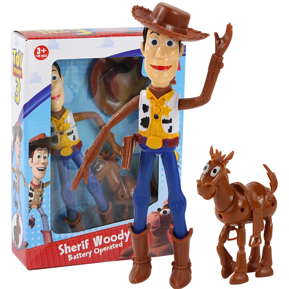 noorden wijsvinger heelal 25Cm Toy Story Action Figure Praten Sheriff Woody Cowboy Met Licht Geluid  Bullseye Paard Model Speelgoed Verjaardagscadeau|null| - AliExpress