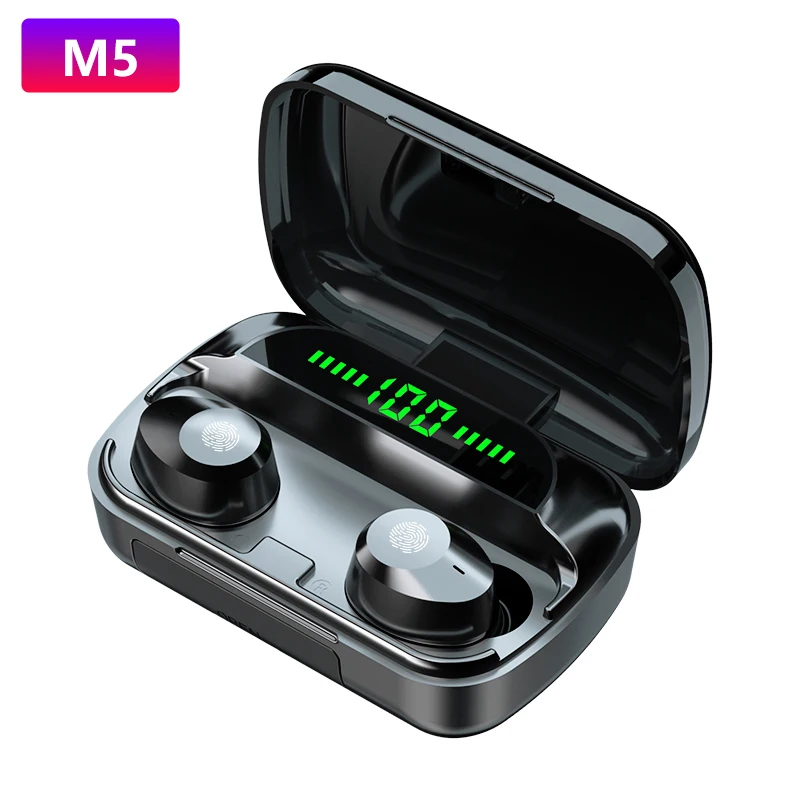 Беспроводные наушники Alatour M5 внешний аккумулятор 2000 мАч Bluetooth 5 0 спортивный