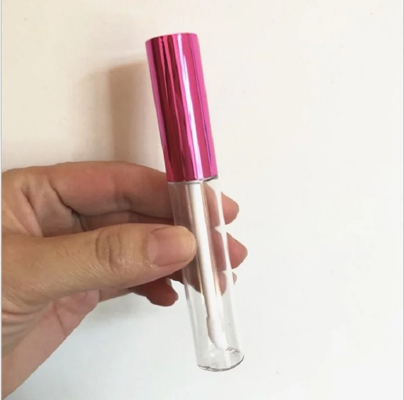 Pink Color 10 мл розовый косметический блеск для губ кисть для губ контейнер инструмент для макияжа Бальзам для губ многоразовая бутылка DIY Блеск для губ масляная помада палочка туба - Цвет: Pink Color