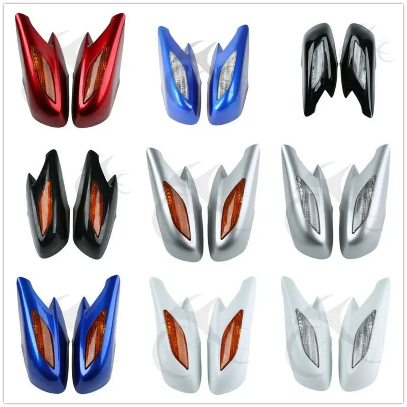 

Motorcycle Plastic Rear View Mirrors Clear Turn Signals Lens For Honda ST1300 02-11