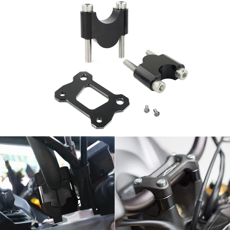

For Yamaha MT07 MT-07 FZ-07 Tracer 2013-2019 22mm 7/8" Motorcycle Standard Bar Riser Mounting Handlebar Risers Billet Aluminum