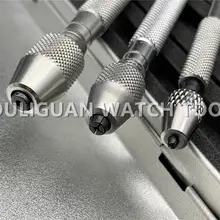 3 шт. ручная дрель ювелирные изделия Ремесло ручная дрель патрон Мини Поворотный головка штырь тиски полуавтоматическая спиральная ручная дрель прецизионный ручной инструмент