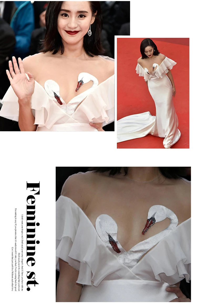 Robe de soiree Русалка вечернее платье с оборками плиссированные abiye gece elbisesi фуксия вечерние платья Элегантное Вечернее Платье карамельный цвет