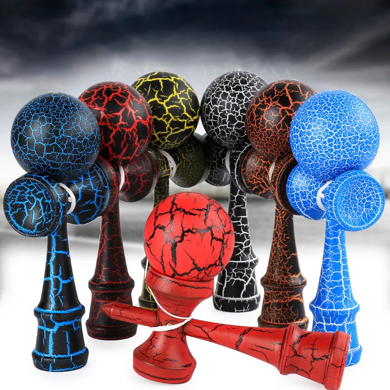 

Деревянные Монтессори профессиональные Kendama навыки меч мяч игрушки трещина классический открытый умелый жонглирующий мяч раннее образование игрушки