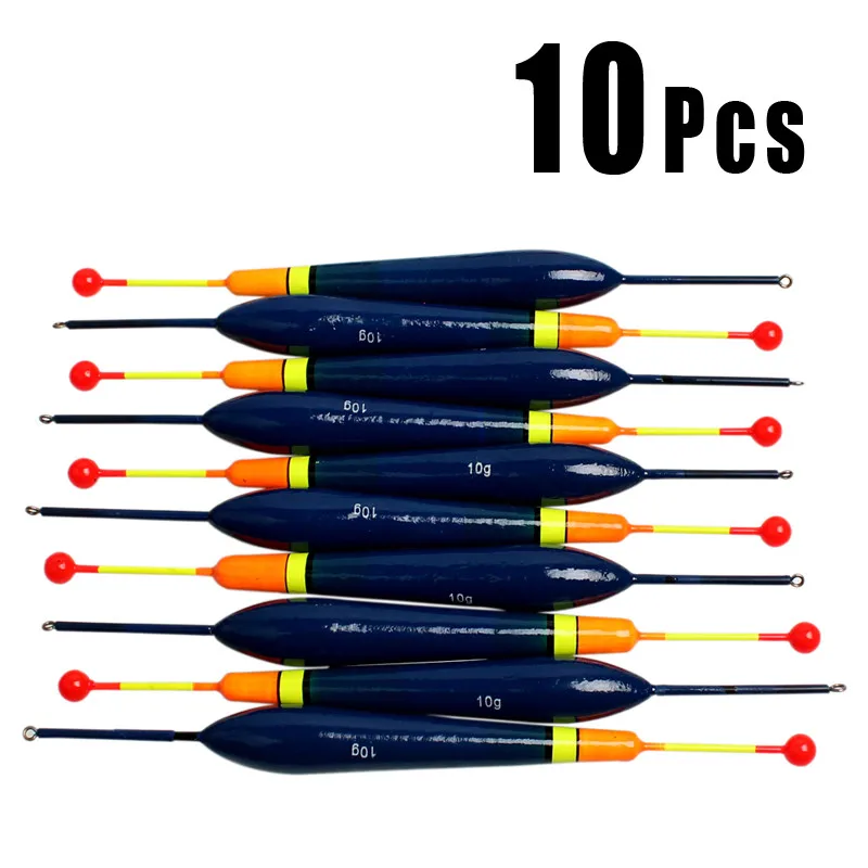 Sougayilang 10pcs/set High Quality Fishing Floats Long Tail Fishing Bobber Buoy Carp Float Fishing Tackle Fishing Float - Цвет: Синий