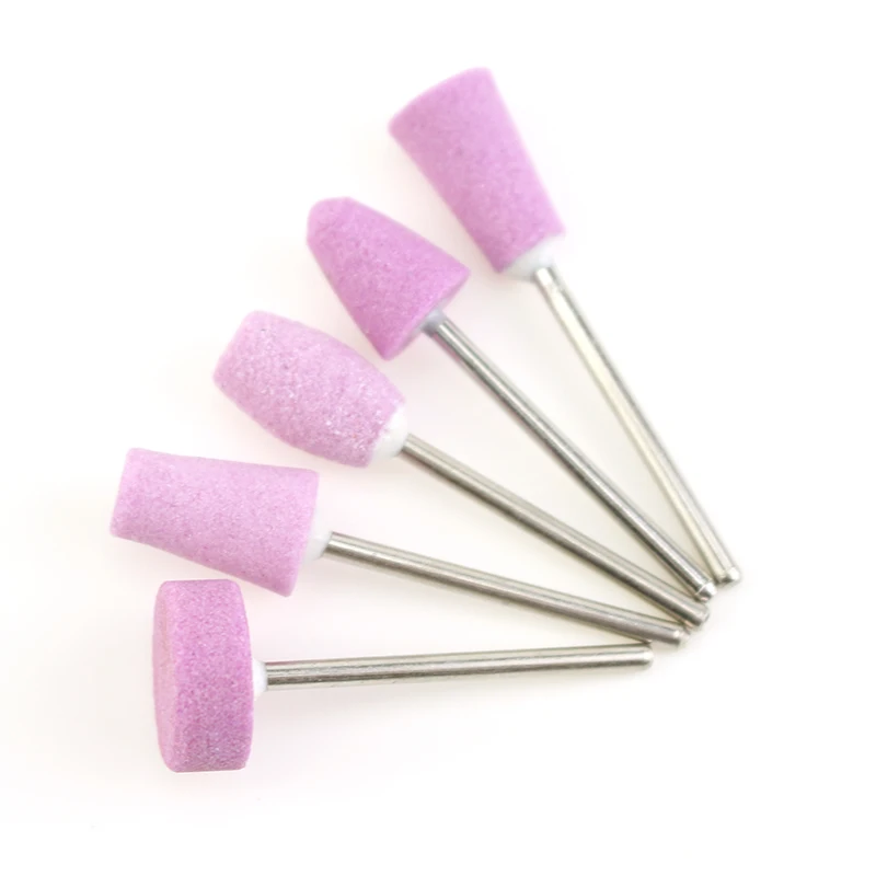 Розовая Корундовая фреза для маникюра и педикюра 12 шт.|Принадлежности дизайна
