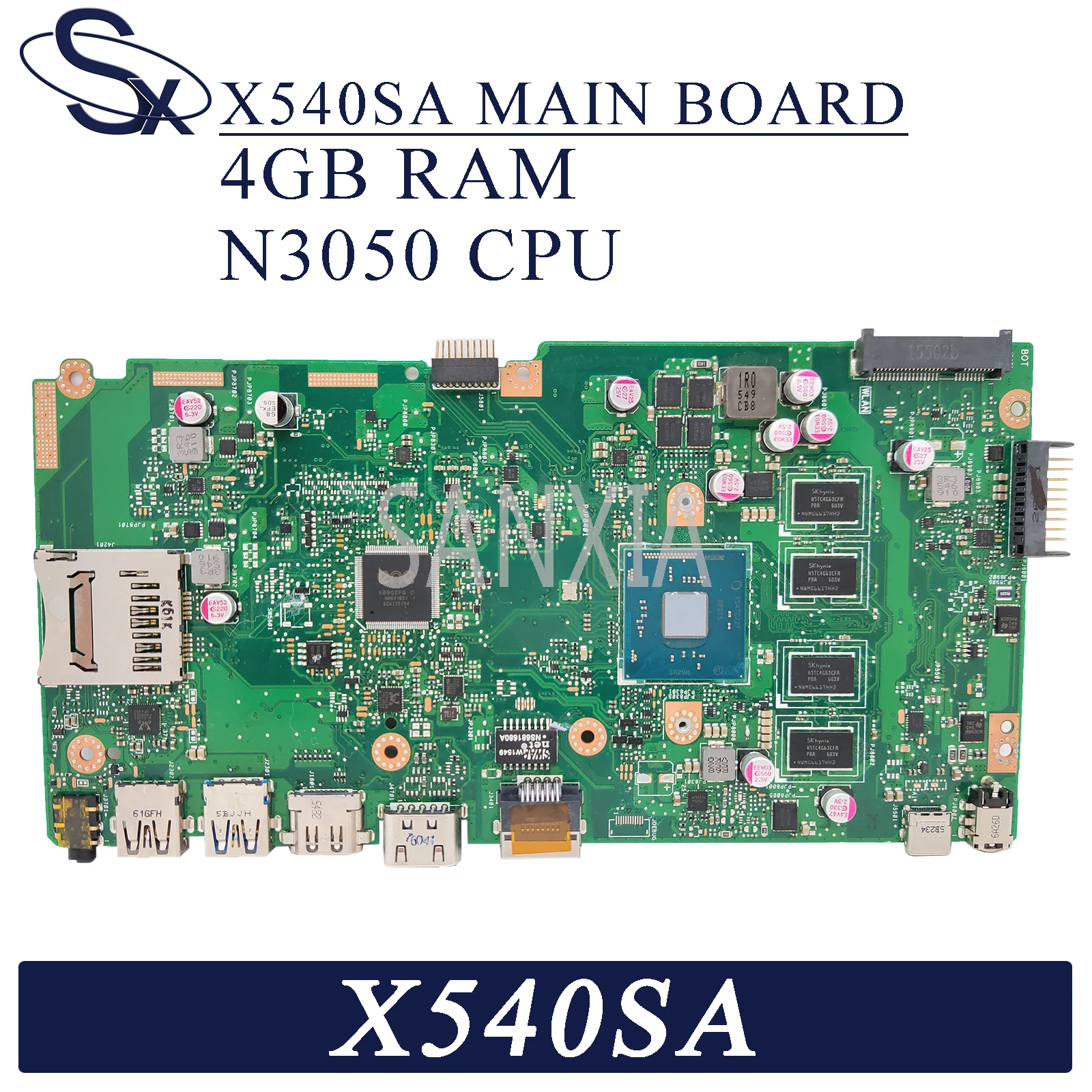 Материнская плата KEFU X540SA для ноутбука ASUS VivoBook X540SAA оригинальная материнская 4GB RAM