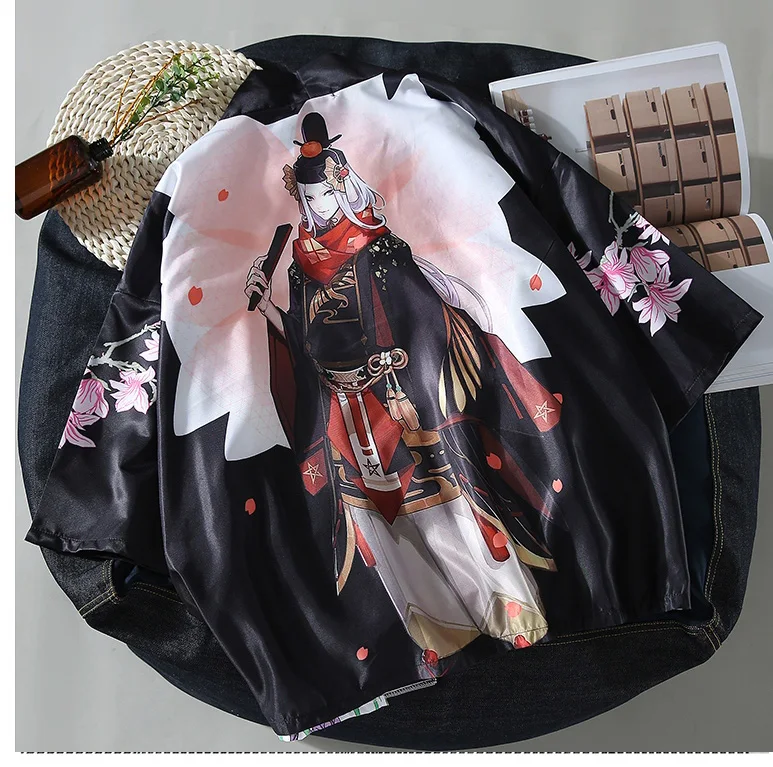 bikini cover up skirt wrap Kimonos woman Japanese Kimono Cardigan Cosplay Shirt Blouse For Women Japanese Warrior Yukata Female Summer Beach Kimono bathing suit bottom cover up