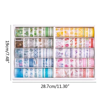 

100pcs/pack Flower Washi Tapes Scrapbooking Hand Account Decorative Sticker DIY