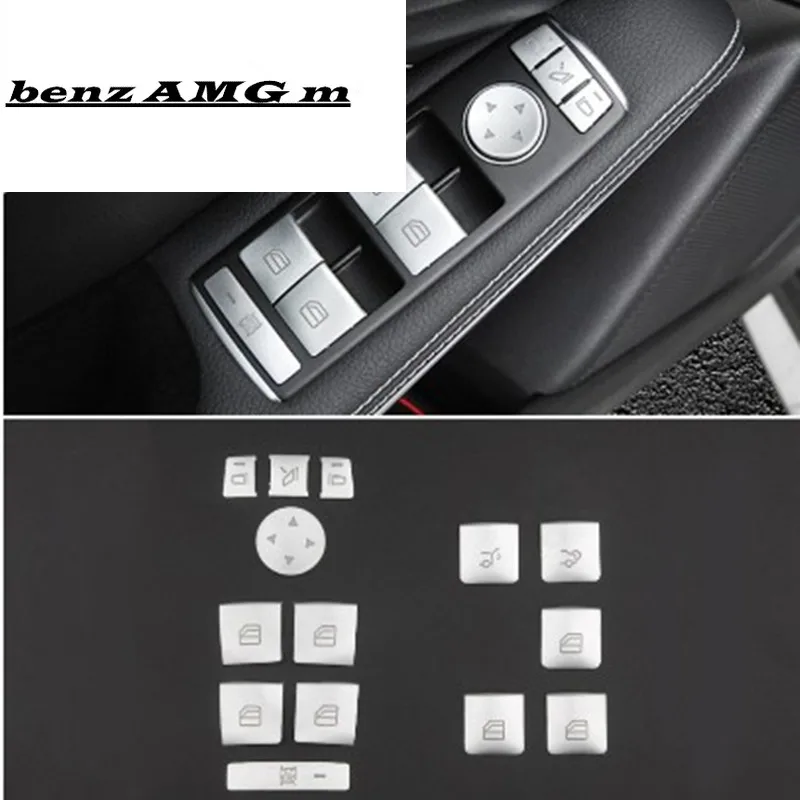 

Car Window Glass Lift Button Sticker For Mercedes Benz A B C E GLA CLA GLK GL ML GLE Class