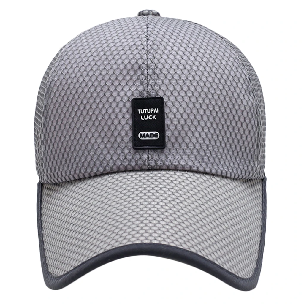 Summer Plain Trucker Mesh Hat Snapback Blank Baseball Cap Adjustable