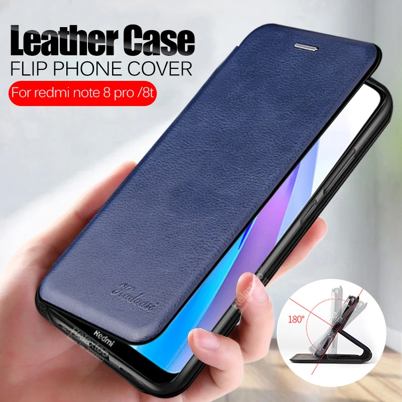 

Phone Cover For xiaomi redmi note 8t case Leather Flip Book Wallet Stand Case on xiomi redmi note 8 t note8t t8 note8 pro Coque
