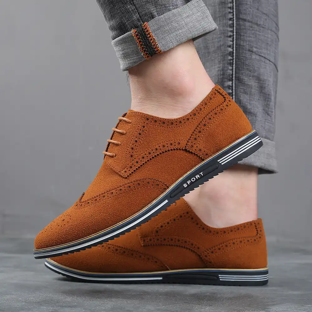 sapato casual brogue