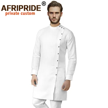 

African Traditional Clothes for Men Plus Size Shirt and Ankara Pant 2 Piece Set Tribal Outfits Muslim Clothing Formal A2016057