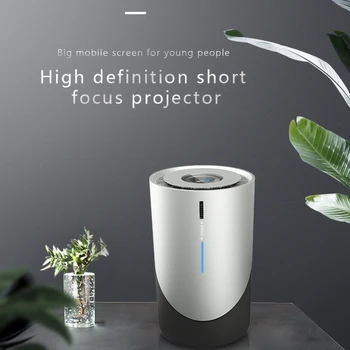 

2020 new designDLP Projector Mini Portable Projector Sync Wireless Display full 1080P Home Theater With HDMI USB TF 3D Projector