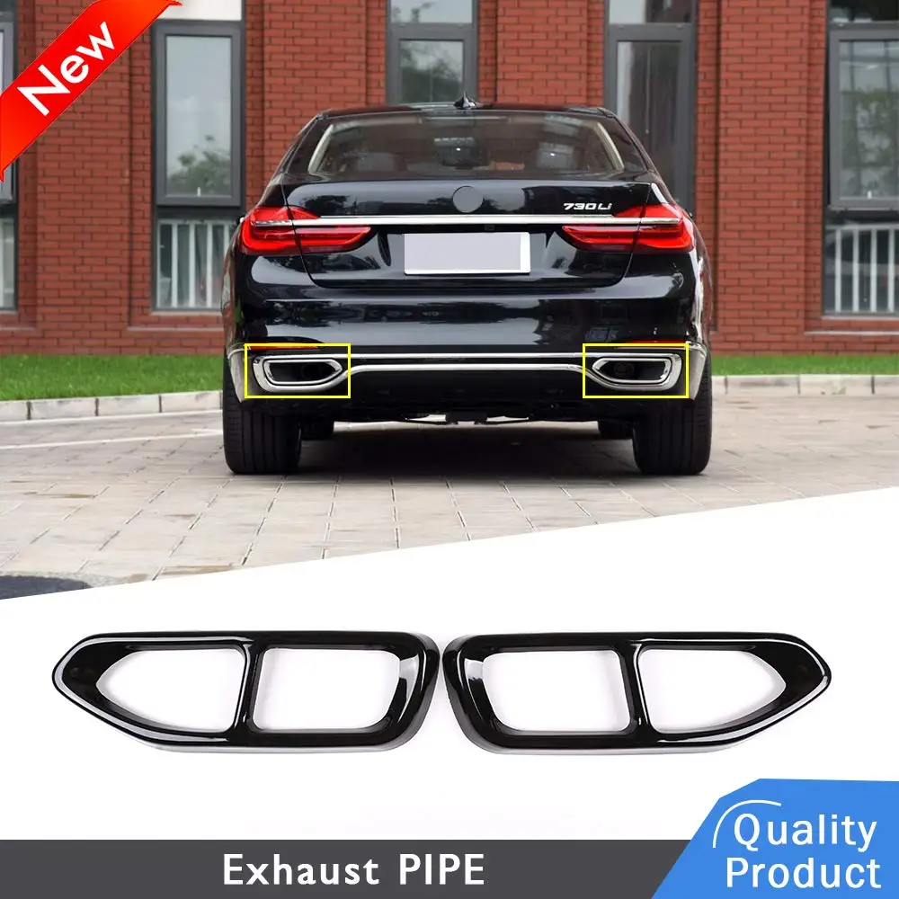 Накладка на выхлопную трубу из нержавеющей стали для BMW 7 серии G11 G12 730 740 750i 2016 2017