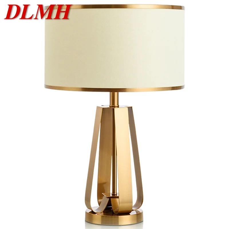 

DLMH Modern Table Lamps Bedside Luxury Design Golden Desk Lights Home E27 Decorative For Foyer Living Room Office Bedroom